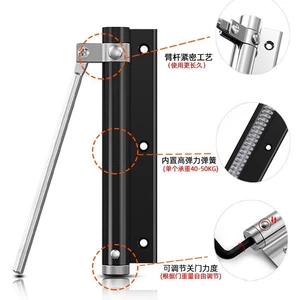 Dụng cụ đóng cửa bằng thép không gỉ Ánh sáng gia đình Đơn giản Tự động đóng hơn Đệm cửa vô hình Đóng cửa tự động 0VGP