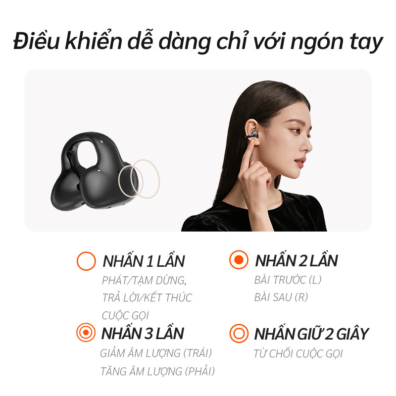 Bluetooth 5.4 Giảm Tiếng Ồn Tai Nghe Không Dây Trong Tai Thoải Mái Âm Thanh Stereo Độ Phân Giải Cao Gọi Tương Tự Tất Cả Điện Thoại Android iOS