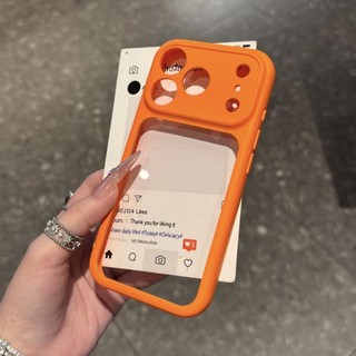 Sợi mềm acrylic cạnh mềm thích hợp cho vỏ điện thoại iPhone 17 Promax 16 / 15 / 14 / 13 cá tính 12 bộ 11