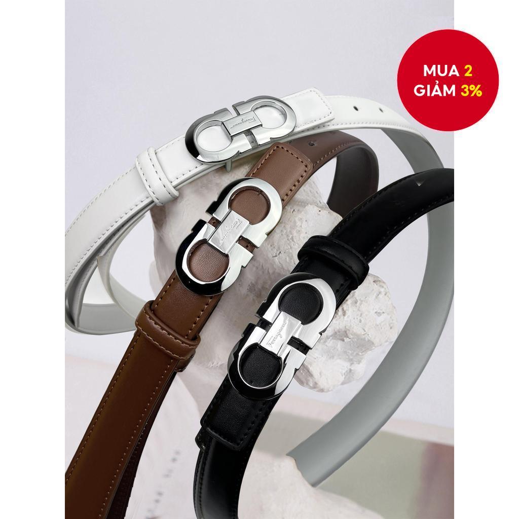 Thắt lưng thời trang nữ có nút chữ hợp kim cho quần jean và váy mặc thường ngày