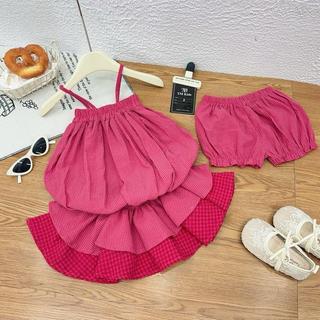 S226-[tomnaukids] Set áo cổ yếm phối quần cho bé gái size từ 8-30Kg