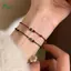 Springevenstar 1 / 2 Chiếc Handmade Luy Dây Bện Vòng Tay Nữ Tốt Lu Giàu Có Dây Đeo Tay Cặp Đôi Tình Bạn Trang Sức Quà Tặng Springevenstar