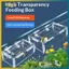 BVY Treo Acrylic Bể Cá Ăn Chống Trôi Bể Cá Thức Ăn Cho Cá Điểm Cố Định Thức Ăn Cho Cá Ăn Phụ Kiện Bể Cá Thủy Sinh.