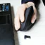 Sạc Chuột Không Dây Dọc Ergonomic Dạ Quang Chế Độ Kép Im Lặng Quang Điện Bluetooth Chuột