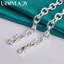 URMYLADY Bạc 925 Trái Tim Khung Ảnh Mặt Dây Chuyền Vòng Cổ 18 Inch Dành Cho Nữ Tiệc Cưới Trang Sức Thời Trang