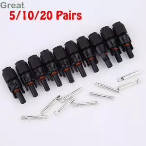 TUYỆT VỜI 5 / 10 / 20 Cặp Đầu Nối Cáp PV Bền Đẹp Chất Lượng Cao Nam Nữ