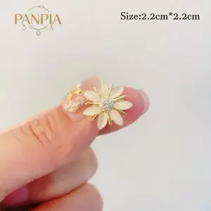 PNPIA- Vintage Mắt Mèo Zircon Ngọc Trai Thổ Cẩm Hoa Phù Hợp Với Pin Chống Đi Lạc Phụ Kiện Trang Trí Tiệc Món Quà Trang Sức