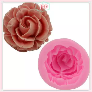 JRP 3D Hoa Hồng Khuôn DIY Thạch Cao Làm Việc Đất Sét Nhựa Nghệ Thuật Silicon Mềm Fondant Bánh Khuôn Xà Phòng Đá Sô Cô La Trang Trí Dụng Cụ Nướng Bánh JRP