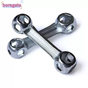 Cờ lê xe đạp BORAGETE, Cờ lê xương lục giác 6-15MM đa năng, Công cụ sửa chữa xe đạp Cờ lê ổ cắm hợp kim kẽm 10 lỗ
