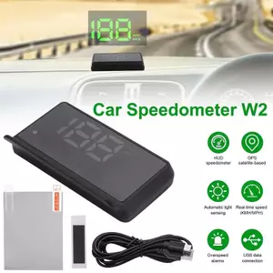 Màn hình hiển thị đầu ô tô AA W2 GPS HUD Máy chiếu kính chắn gió xanh cho tất cả các đồng hồ tốc độ ô tô Tốc độ điện tử KM / H MPH Phụ tùng ô tô VN
