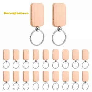 20 Chiếc Trống Gỗ Gỗ Móc Khóa Tự Làm Móc Khóa Gỗ Móc Khóa Thẻ Chống Mất Gỗ Phụ Kiện Quà Tặng