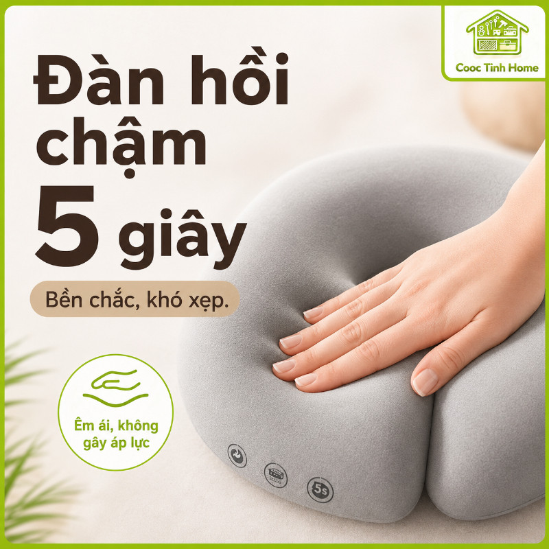 Gối Massage Úp Mặt Cao Su Non Cao Cấp, Thiết Kế Công Thái Học Thoáng Khí, Hỗ Trợ Massage Mặt & Cổ Cho Spa Và Gia Đình