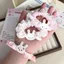 Biểu Hiện Ngọt Ngào Thỏ Màu Hồng Tóc Kết Hợp Cô Gái Cao Đuôi Ngựa Ren Xúc Xích Vòng Cao Su Giá Trị Cao Cấp Dây Tóc