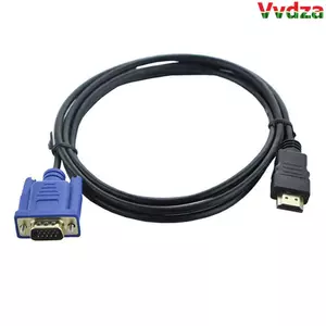 VVDZA 1-5m HD-Tương Thích Sang VGA Chuyển Đổi Chất Lượng Hàng Đầu 1080P Video Kết Nối AV Adapter Dây Cho PC HDTV