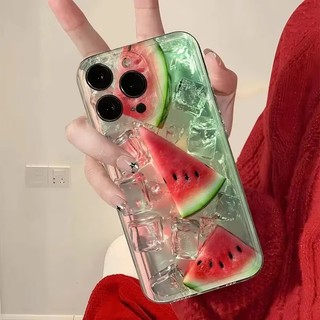 Ốp Lưng Dưa Hấu Dâu Cho IPhone 11 12 Pro Max 13 Mini 12Pro TPU Trong Suốt Sáng Tạo INS Xu Hướng Thương Hiệu Silica gel Chống Rơi Sang Trọng Bảo Vệ Toàn Diện Vỏ Điện Thoại