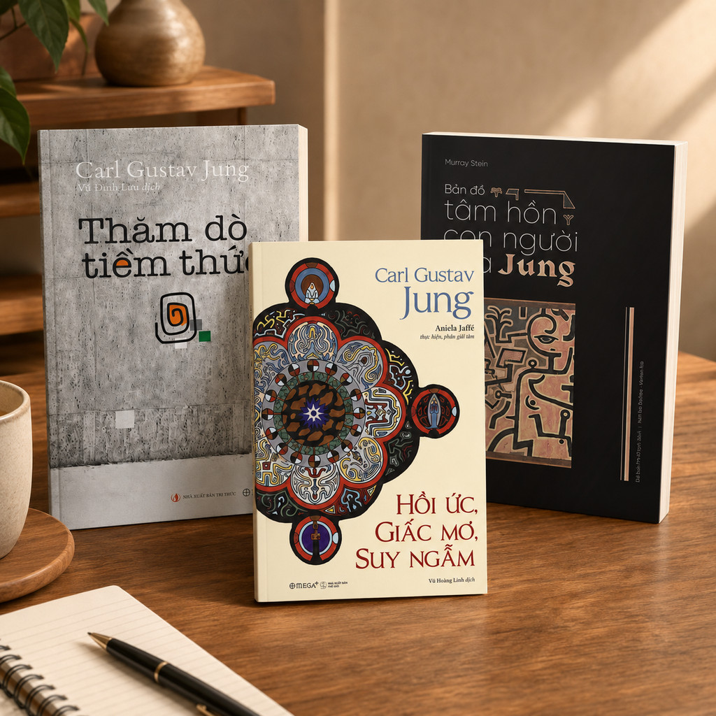 Sách - Lẻ/Combo Carl Jung: Hồi Ức, Giấc Mơ, Suy Ngẫm + Tâm Hồn Con Người + Thăm Dò Tiềm Thức (Omega)