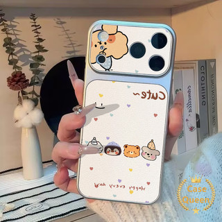 Ốp Lưng Tương Thích Cho iPhone 11 16 17 15 13 12 14 Pro Max 17 Air 14 Plus Hoạt Hình Gấu Động Vật Nhỏ Đầy Màu Sắc Tình Yêu Ngay Lập Tức Miếng Dán