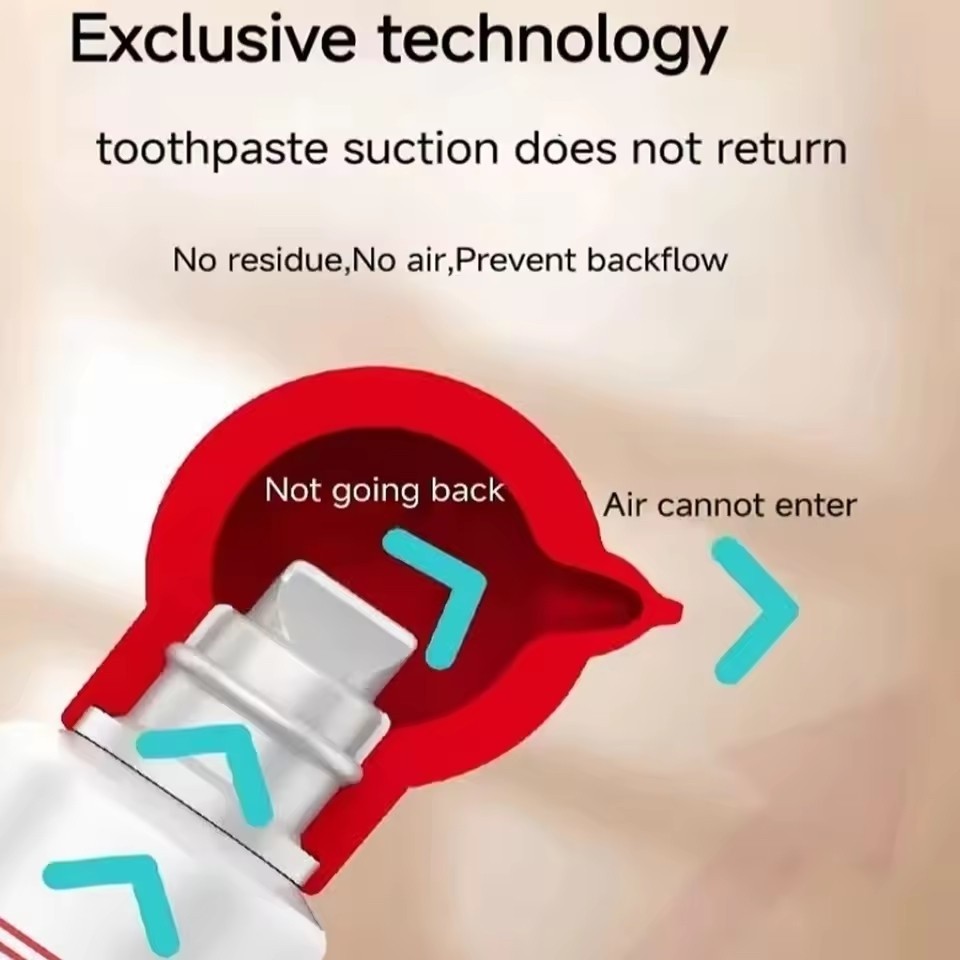 Nắp ép kem đánh răng màu trắng đỏ Máy ép kem đánh răng silicon bền bỉ để sử dụng trong phòng tắm hàng ngày Dễ dàng lắp đặt