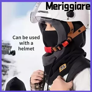Mũ mùa đông MERIGGIARE Balaclava, Ấm cổ dày dặn, Bảo vệ tai sang trọng mùa đông Mũ len chống gió cho nam nữ