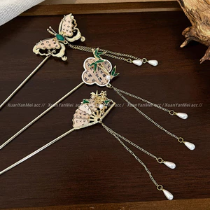 Mới Phong Cách Trung Quốc Cổ Kẹp Tóc Nữ Mùa Hè Tua Rua Bước Lắc Sườn Xám Kẹp Tóc Trở Lại Năm 2026 Kẹp Tóc Mũ Đội Đầu