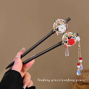 Kẹp Tóc Cổ Nữ Bằng Gỗ Kẹp Tóc Tua Rua Bước Lắc Cao Cấp Mới Trung Quốc Kẹp Tóc Đơn Giản Hiện Đại Gỗ Đàn Hương Kẹp Tóc
