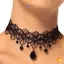 Vintage Gothic Ren Choker Dành Cho Nữ Pha Lê Mặt Dây Chuyền Charm Choker Nelace Gothic Hạt Choker Trang Sức Mới