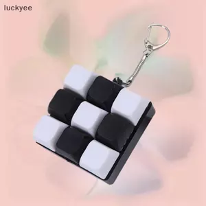 Luckyew Nút Keycap Fidget Móc Khóa 9 Phím Bàn Phím Đàn Áp Đồ Chơi DIY Bàn Phím Móc Khóa Đồ Chơi Dành Cho Người Lớn Quà Tặng Để Giảm Thời Gian TQ