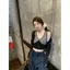 Bộ đồ ngọt ngào Áo khoác Cardigan ngắn hoa nhiều lớp mùa hè Phong cách mới Bộ đồ hai mảnh gợi cảm