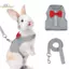 Bộ dây nịt và dây xích thỏ HL, Áo Vest dây nịt an toàn cho thỏ & chuột lang - Bộ dây xích dây đeo ngực có thể điều chỉnh cho thú cưng nhỏ LMWU