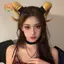 CANAMEK 1 Cái Gothic Động Vật Cừu Quỷ Sừng Halloween Carnival Đảng Trang Phục Đạo Cụ Demon Sừng Mũ Đội Đầu Cosplay Mũ CSF