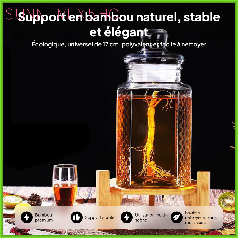 Đế đựng đồ uống bằng gỗ Đồ trang trí di động Bình thủy tinh Đế tròn cho sự kiện Đám cưới Nhà hàng Dã ngoại Thanh