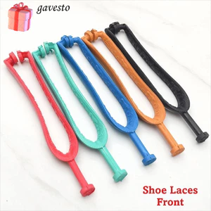 GAVESTO 1 Cặp Dây Đeo Thay Thế Sandal Thông, Kẹp Ba Điểm Phong Cách Thái Lan Màu Trơn, Phụ Kiện Dép Lật Chống Mài Mòn Cao Su Chất Lượng Cao Mùa Hè