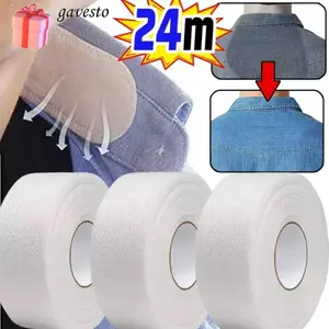 Tấm lót mồ hôi cổ GAVESTO, Tấm lót cổ tự dính dùng một lần chống bẩn, Băng cố định vòng bít thoáng khí 8 / 80M di động cho áo sơ mi cổ mũ lót