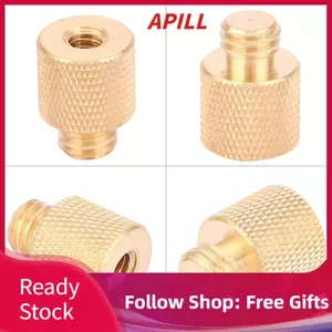 Apill Acouto Brass 1/4 đến 3/8 Nam Bộ chuyển đổi vít cho khung đèn chụp ảnh