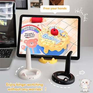 【Chamvn】Giá đỡ điện thoại hình mèo hoạt hình 3D có thể điều chỉnh góc nhìn giá đỡ sáng tạo cho văn phòng và nhà để bàn