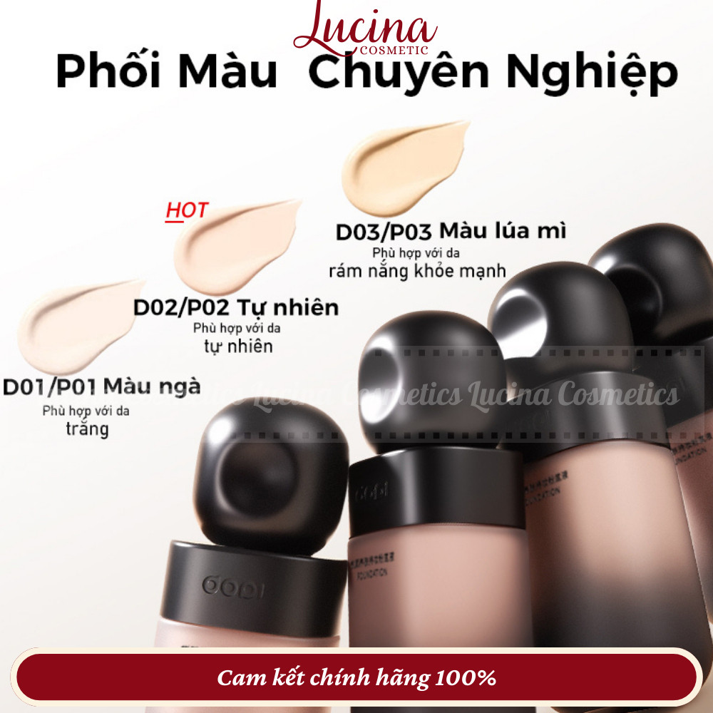 Kem Nền Dopi, Kem Nền Kiềm Dầu DOPI Lâu Trôi, Che Phủ Tốt, Giữ Nền Bền Màu 35ML LUCINA COSMETICS