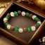 PNPIA- Vòng Tay Tiền Giàu Nữ Bohemian Tự Nhiên Hổ Mắt Đá Lắc Tay Hợp Thời Trang Ngày Lễ Món Quà Trang Sức