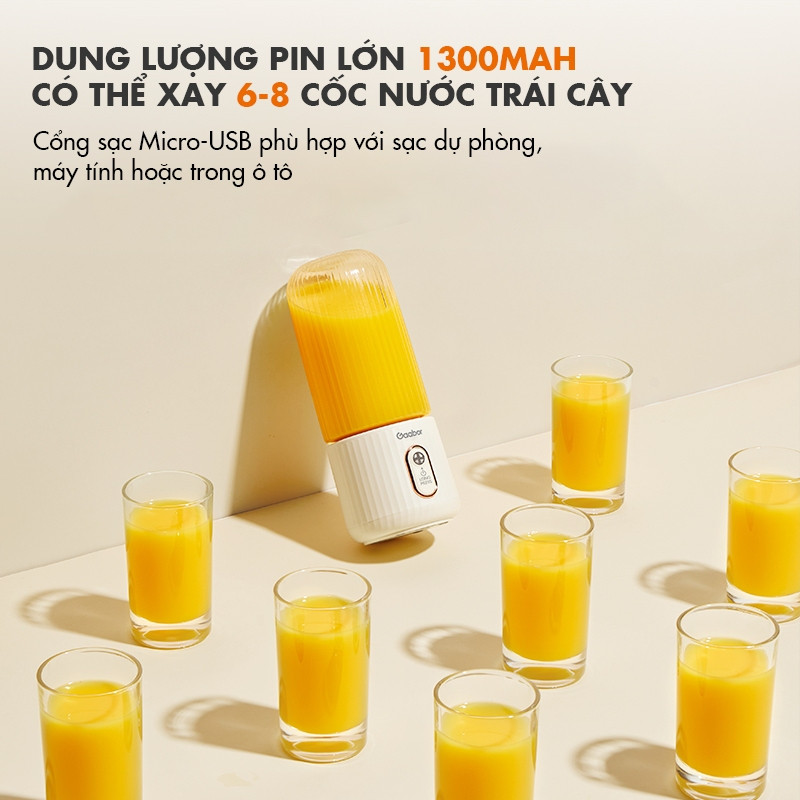 Máy Xay Sinh Tố Cầm Tay Mini Gaabor FP03T-WH01A - Hàng Chính Hãng