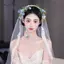 AqToCna Thời Trang Hoa Trắng Lá Hairgrips Dành Cho Nữ Cô Dâu Cưới Phụ Kiện Tóc Handmade Mũ Đội Đầu AqToCna