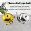PNPIA- Xe Đạp Retro Chuông Giải Trí Xe Đạp Mặt Số Chuông Nhôm Bạc Vàng Cà Phê Nâu Chuông Xe Đạp Chuông Xe Đạp