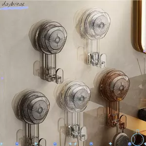 Móc treo cốc hút tường DAYBREAK, Móc hút chân không hạng nặng có thể tháo rời, Móc phòng tắm nhà bếp đa chức năng có thể tái sử dụng màu trơn thời trang