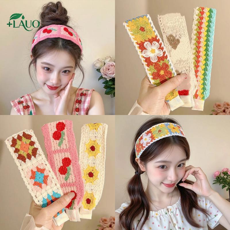 Springevenstar Retro Sang Trọng Cô Gái Phụ Kiện Tóc Dệt Kim Vintage Cho Thời Trang Hàng Ngày Springevenstar