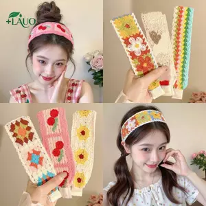 Springevenstar Retro Sang Trọng Cô Gái Phụ Kiện Tóc Dệt Kim Vintage Cho Thời Trang Hàng Ngày Springevenstar