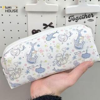 PlumHOUSE 1PC Sinh Viên Túi Đựng Bút Phong Cách Hàn Quốc, Sức Chứa Lớn, Đựng Văn Phòng Phẩm/Trang Điểm, Túi Mỹ Phẩm Du Lịch VN