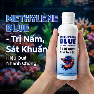 Xanh Methylene Nồng Độ Cao Cho Cá Cảnh - Xử Lý Các Vấn Đề Ngoài Da, Nấm, Ký Sinh Trùng Cho Cá Cảnh