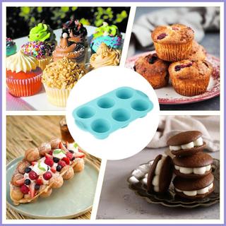 Muffin Khay 6 Khoang Khuôn Nướng Bánh Chảo Cho Gia Đình Nhà Bếp Ngày Lễ Tiệc Gia Đình Tập Hợp Món Tráng Miệng Làm mueadsyvn