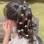 DELMER Star Hair Cua Kẹp Tóc, Kẹp Tóc Barrettes Hoa Móng Vuốt Tóc Mini, Đồ Trang Trí Tóc Đầy Màu Sắc Đáng Yêu Móng Vuốt Tóc Mini Trái Tim Móng Vuốt Tóc Nữ