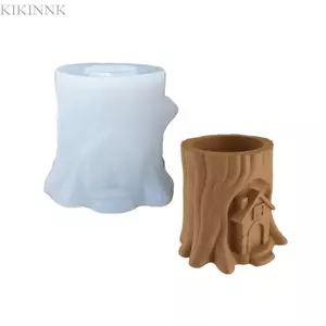 KIKIN Nghệ Thuật Stump Hut Khuôn Silicon Cho Thủ Công Nhựa Độc Đáo Và