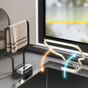 Giá lọc rác bồn rửa nhà bếp có cốc hút, giá thoát nước chống tắc để rửa bát đĩa