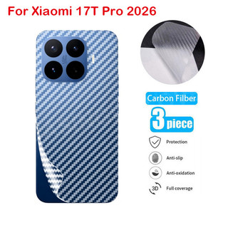 1-3 Chiếc Mặt Sau Sợi Carbon Cho Xiaomi 17T Pro 5G 2026 Xiaomi 17T 17 Pro Max Ultra 4G 5G Miếng Dán Bảo Vệ Chống Trầy Xước Phim Bảo Vệ Màn Hình